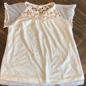 Girls ivory blouse